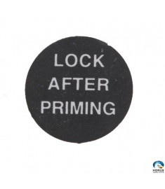 Decal " Lock After Priming" - Robinson - B032-2
