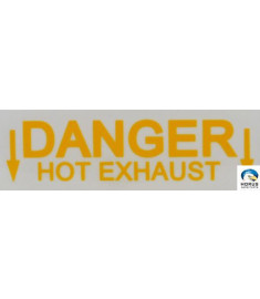 Decal "Danger Hot Exhaust" - Robinson - A654-24